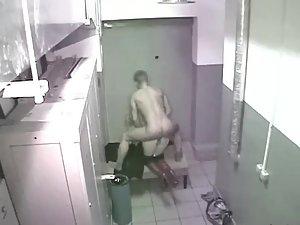 Security cam caught sex in office lockers Picture 4