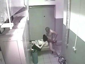 Security cam caught sex in office lockers Picture 5