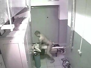 Security cam caught sex in office lockers Picture 7