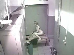 Security cam caught sex in office lockers Picture 8