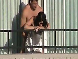 Girl fucked from behind on the balcony Picture 1