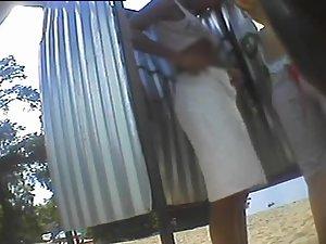 Teenage girl puts a skirt on Picture 7