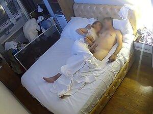 Spying on foreplay in bedroom and unplanned delay Picture 8