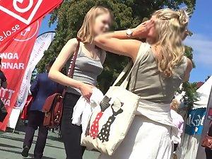 Someone should tell her to wear a bra Picture 4