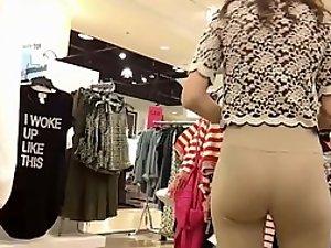 Alluring little ass in tight pants