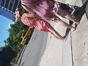 It is destiny for wind to show her ass in upskirt Picture 3