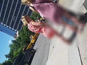 It is destiny for wind to show her ass in upskirt Picture 6