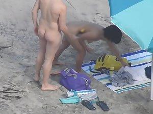 Nice exotic nudist woman gets oiled by husband Picture 6