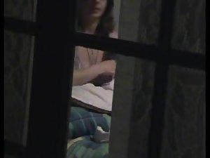 Almost naked neighbor girl peeped on Picture 3
