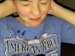 Quick ride and funny cum facial on teen face Picture 7