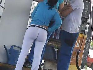 Gas station worker got an incredible ass Picture 7