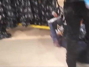 Thong slipped out in a shoe store Picture 7