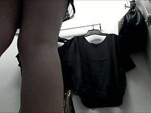 Peeped as she poses herself in a mirror Picture 4