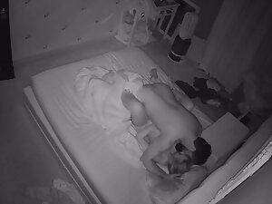 Nighttime pussy lick and fuck caught by hidden camera Picture 1