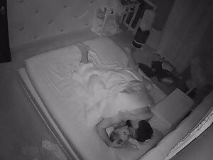 Nighttime pussy lick and fuck caught by hidden camera Picture 2