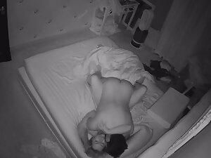 Nighttime pussy lick and fuck caught by hidden camera Picture 6