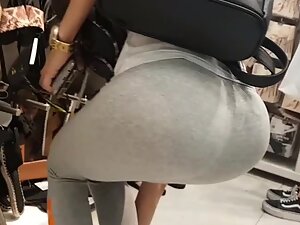 Possible case of butt implants on hot girl