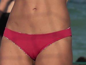 Sublime cameltoe of a beach volleyball player Picture 7