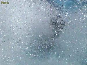 Accidental nipple slip at a water slide Picture 5