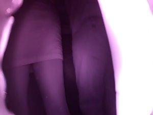 Revealing skirts in a night club Picture 2