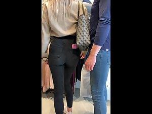 Outstanding little ass in extra tight black jeans Picture 5