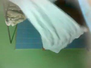 Spying on dark skinned lady showering Picture 7