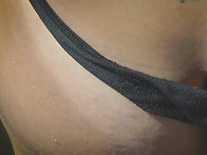 Butt crack of amazing tattooed girl Picture 8