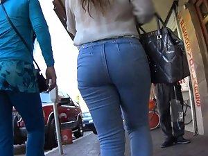 Following and checking out big ass in jeans Picture 4