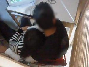 Busted making out at a workplace Picture 2