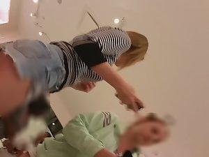 Leggy redhead teen in cutoff shorts Picture 5