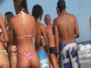 Irresistible asses of two girls at a beach Picture 3