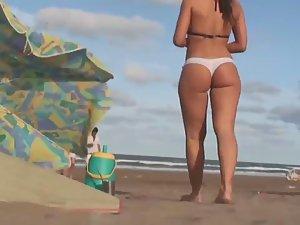 Wet pussy makes transparent cameltoe Picture 4