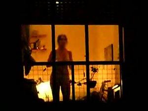 Window peep of a woman dance in undies Picture 5