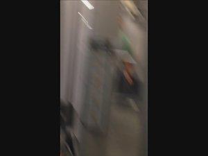 Spying on buns of steel in the gym Picture 3