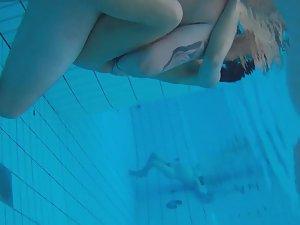 Voyeur films inside sauna swimming pool Picture 7