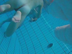 Voyeur films inside sauna swimming pool Picture 8
