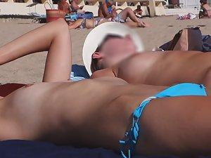 Beach day of small tits and nipples Picture 8