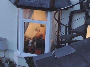 Neighbors sex spied through window Picture 6