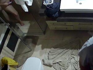 Hidden cam caught husband needing help with his boner Picture 6