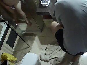 Hidden cam caught husband needing help with his boner Picture 7