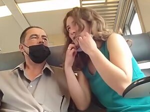 Discreet sex on a public train