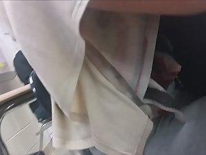 Schoolgirl's hot ass in classroom Picture 1