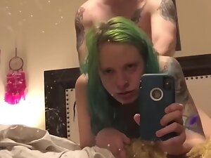 Punk girl films herself while she gets fucked Picture 2