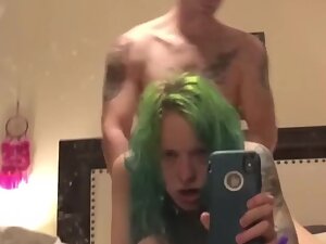 Punk girl films herself while she gets fucked Picture 4