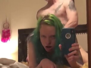 Punk girl films herself while she gets fucked Picture 7
