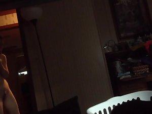 Boyish ass and flat chest of naked girlfriend Picture 4