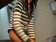 Smoking hot girl spied in the back stage Picture 1