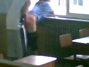 Busted teens during sex in a classroom Picture 4