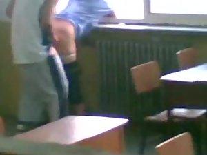 Busted teens during sex in a classroom Picture 6