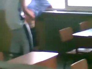 Busted teens during sex in a classroom Picture 7